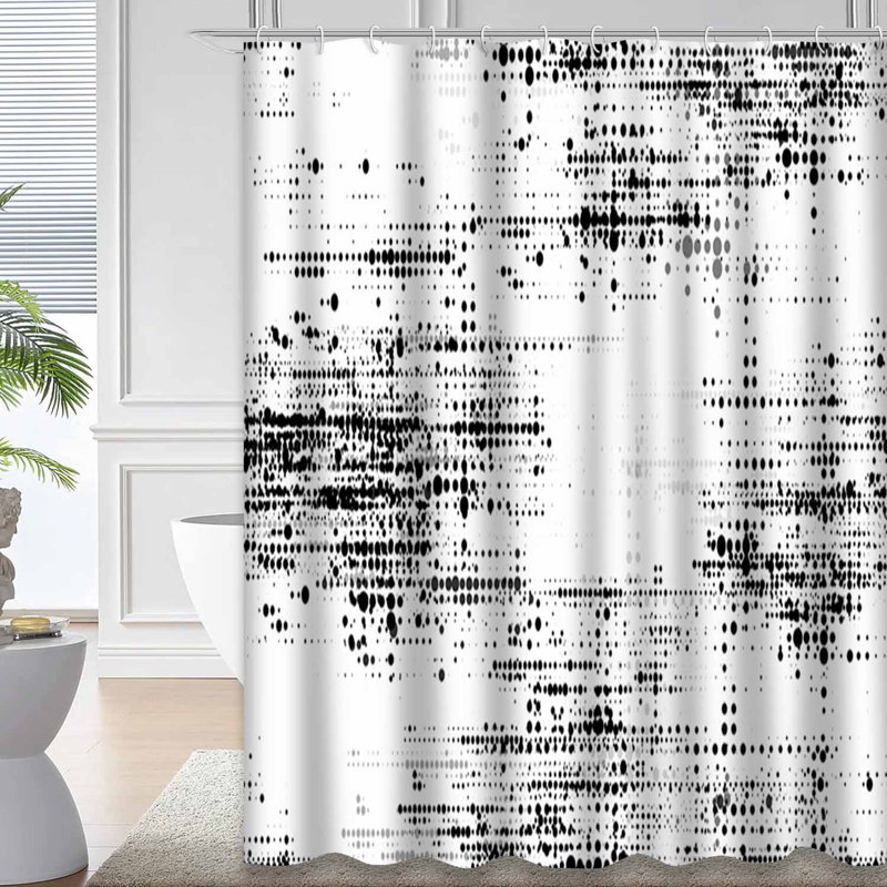 Rideau de douche Dots Spots, L 72 po x l 84 po