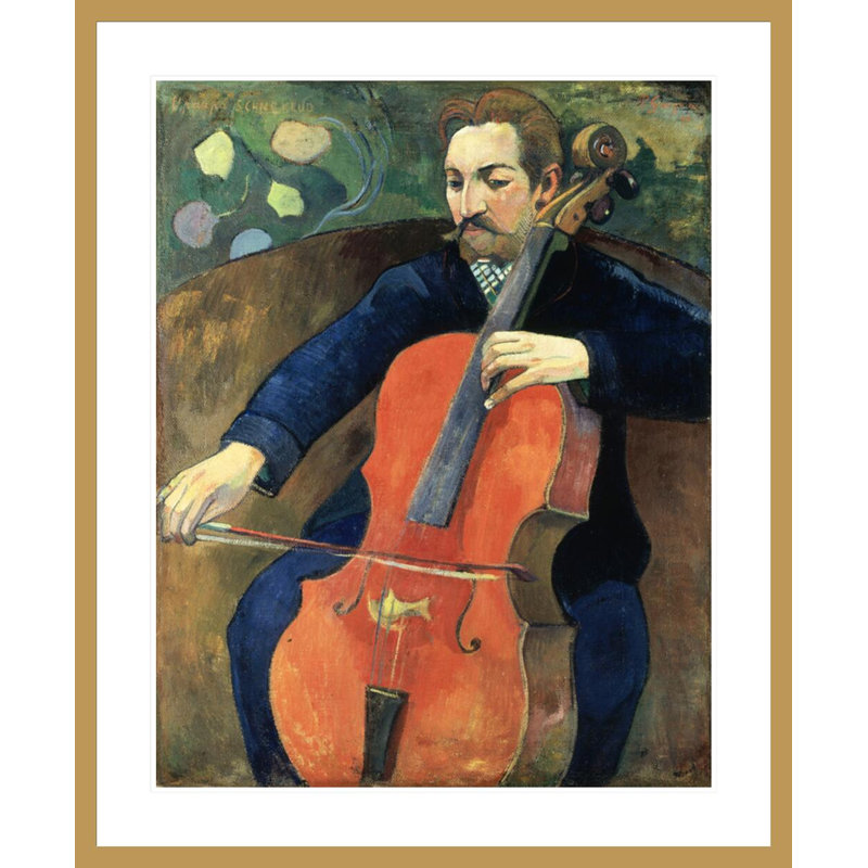 «Upaupa» par Paul Gauguin, reproduction giclée encadrée, H 40,56 po x l 33,5 po