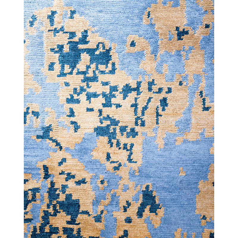 Overdyed One-of-a-Kind Rectangle 8'10" X 11'9" Hand Knotted Area Rug
