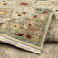 Tapis oriental en laine tissé à la machine Mickyla beige / vert / gris-1981764850