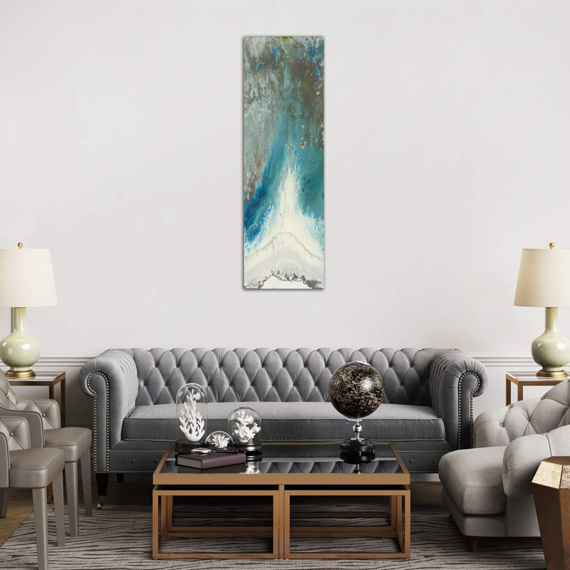Heliotrope Ii by Blakely Bering - Painting on Canvas, 30.48 cm H x 91.44 cm W x 1.91 cm D, No Frame