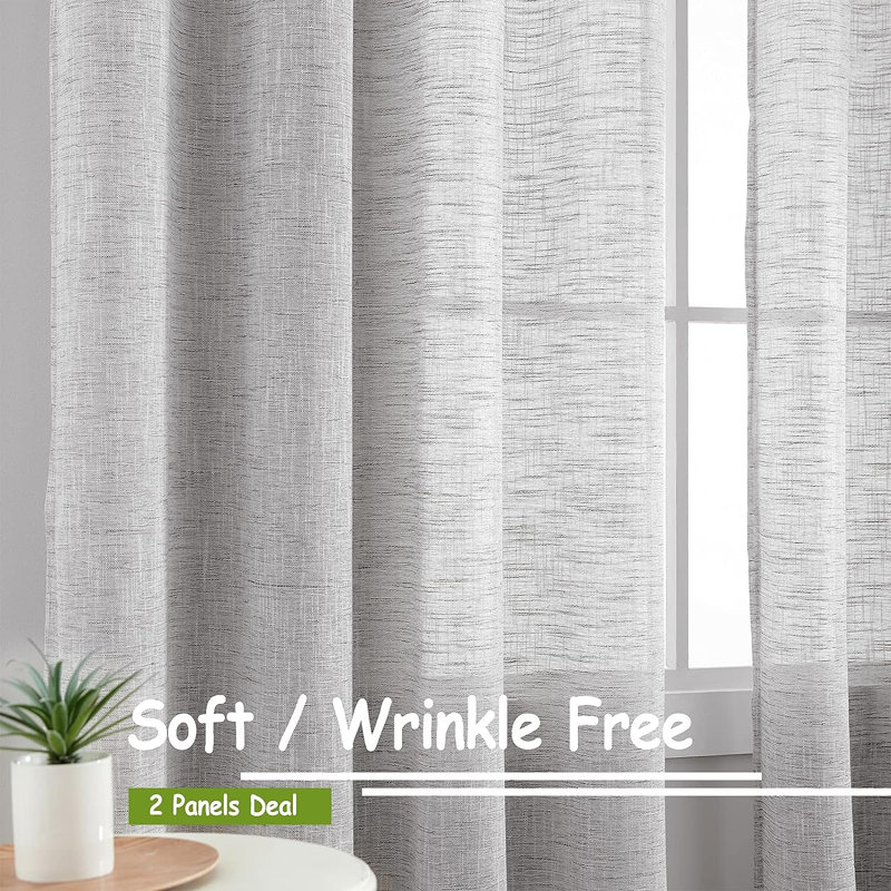 Wanjiru Semi Sheer Curtain Pair
