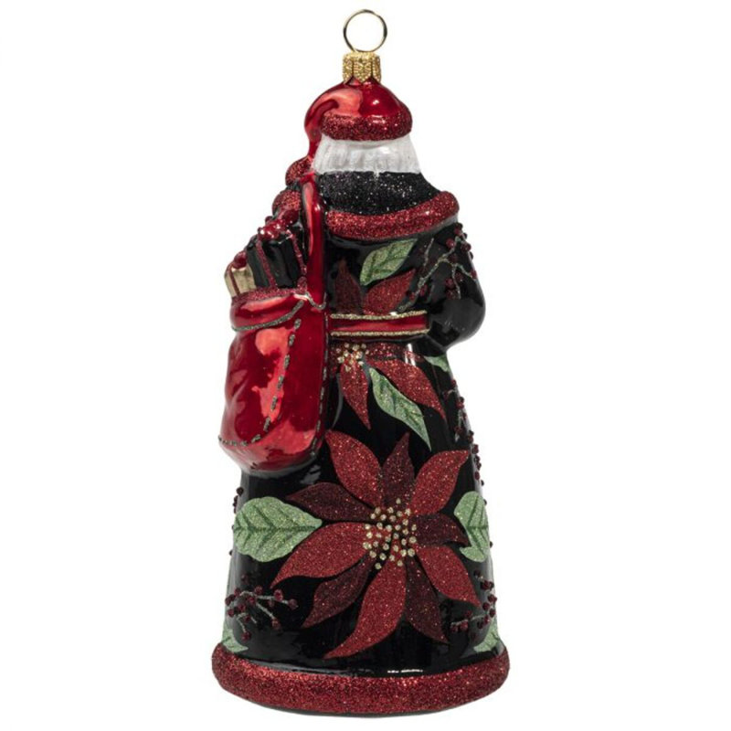 Glitterazzi Poinsettia Santa