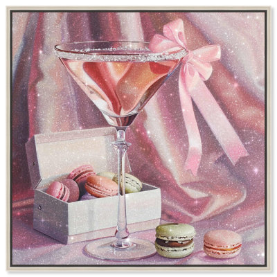 Art sur toile Macarons and Drink