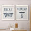 Palm Bath I - Ensemble de 2 encadrements d'art textuel sur toile-779011589-779011590