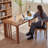 Brown Rectangular Solid Wood desk-109521484