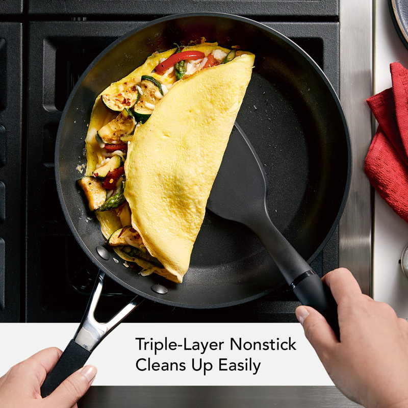 10-Inch Onyx Black Aluminum Nonstick Frying Pan