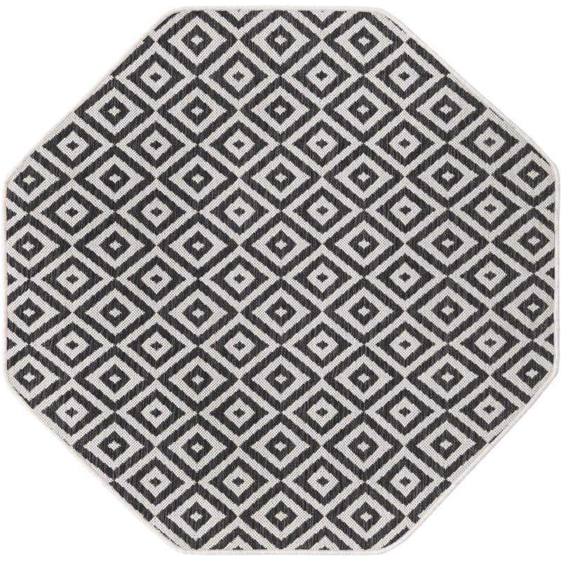 Tapis intérieur / extérieur Jill Zarin Costa Rica, Octogone 4 pi 1 po