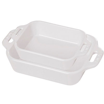 Staub Ceramic 2-piece Rectangular Baking Dish Set
