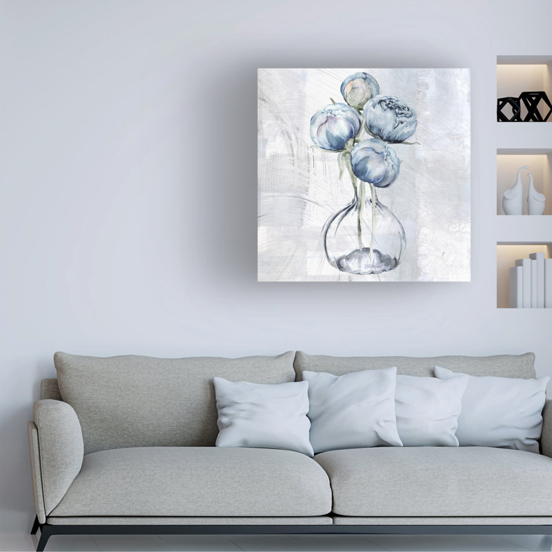 Art sur toile «Bachelor Sasha Tale Of Two Vases I», H 14 po x l 14 po