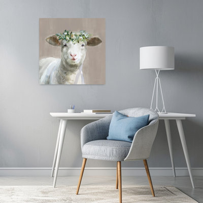 Art floral fantaisiste taupe Barnyard Whimsy II