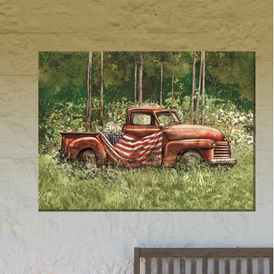 Muldrow Vintage Patrior Outdoor Canvas Art