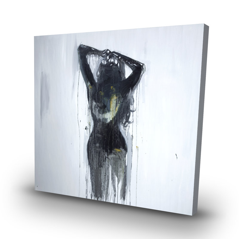 Female silhouette - 32"x32" art on canvas