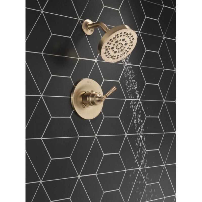 Ensemble de robinet de douche à fonction unique SAYLOR ™, ensemble de garniture de valve, pomme de douche et poignée