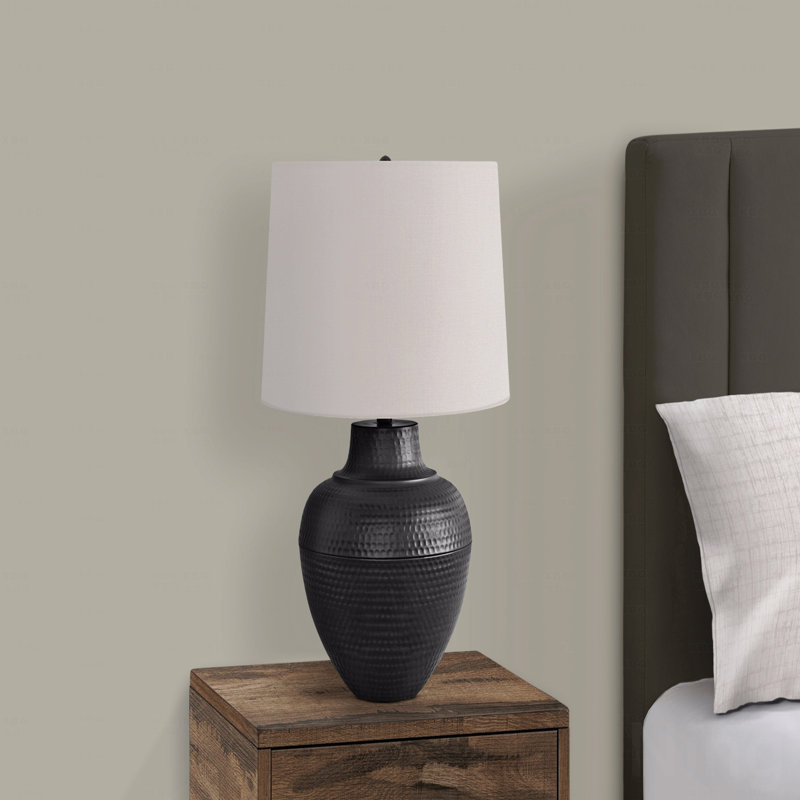 Table Lamp  - 26"H,, Black Metal