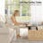 31.5" Lift Top Coffee Table With Storage Modern Arched Design Square Living Room Table With Wood Grain-680056256