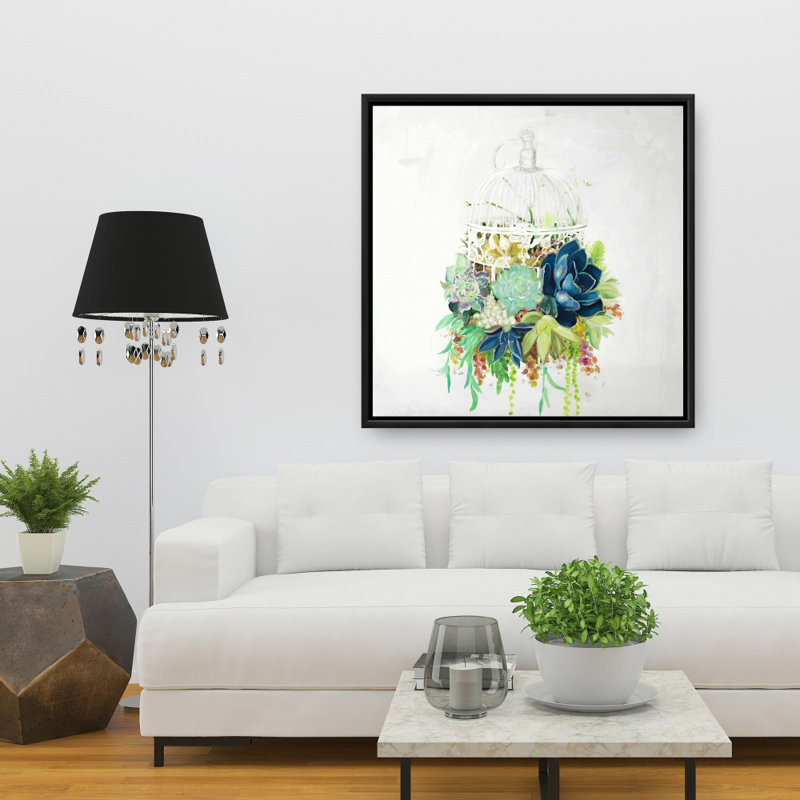 " Bird Cage With Cactus "