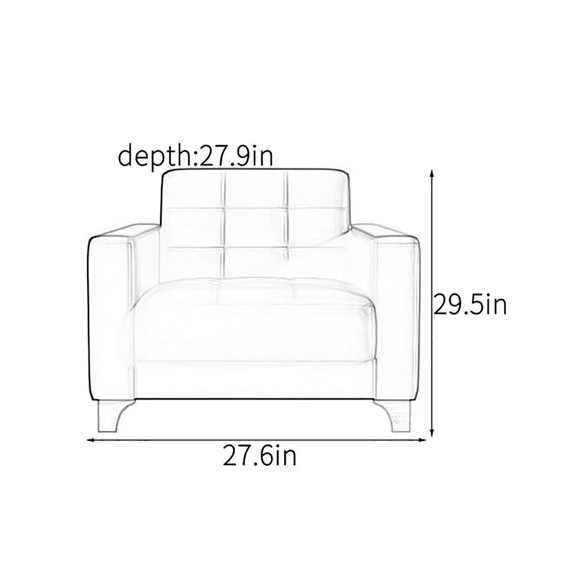 Simple modern comfortable accent chair