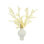 Modern Blanched Eucalyptus Arrangement in Decorative Ceramic Vase