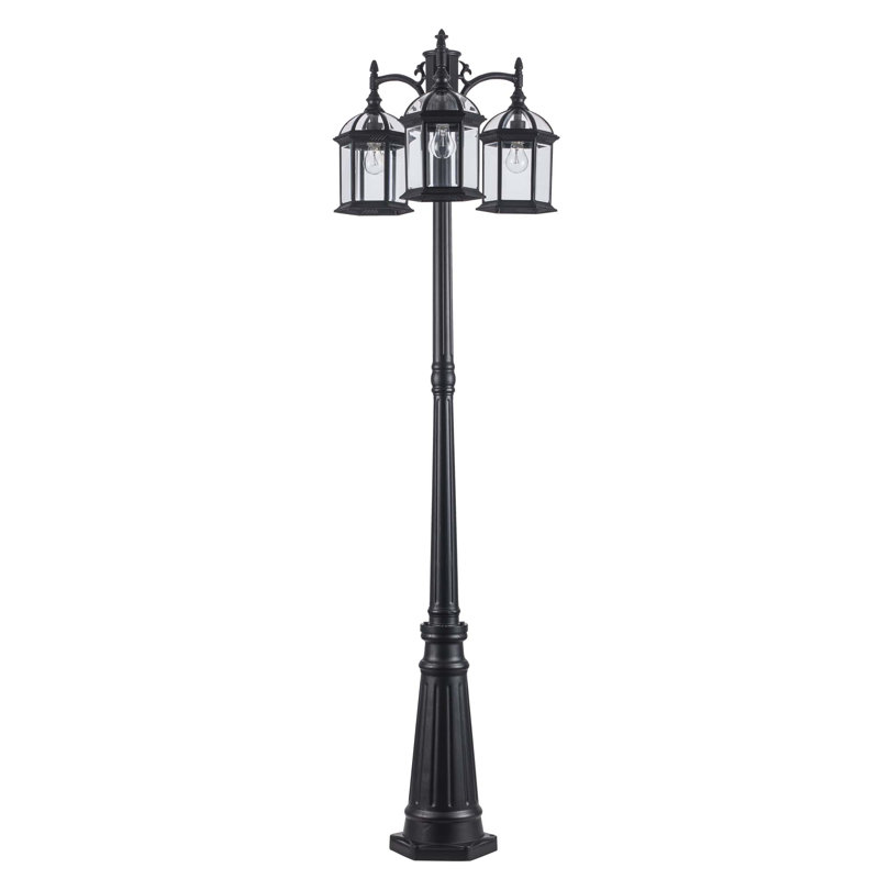 Lampadaire 3 lumières H 79 "Roscoe (double), Noir