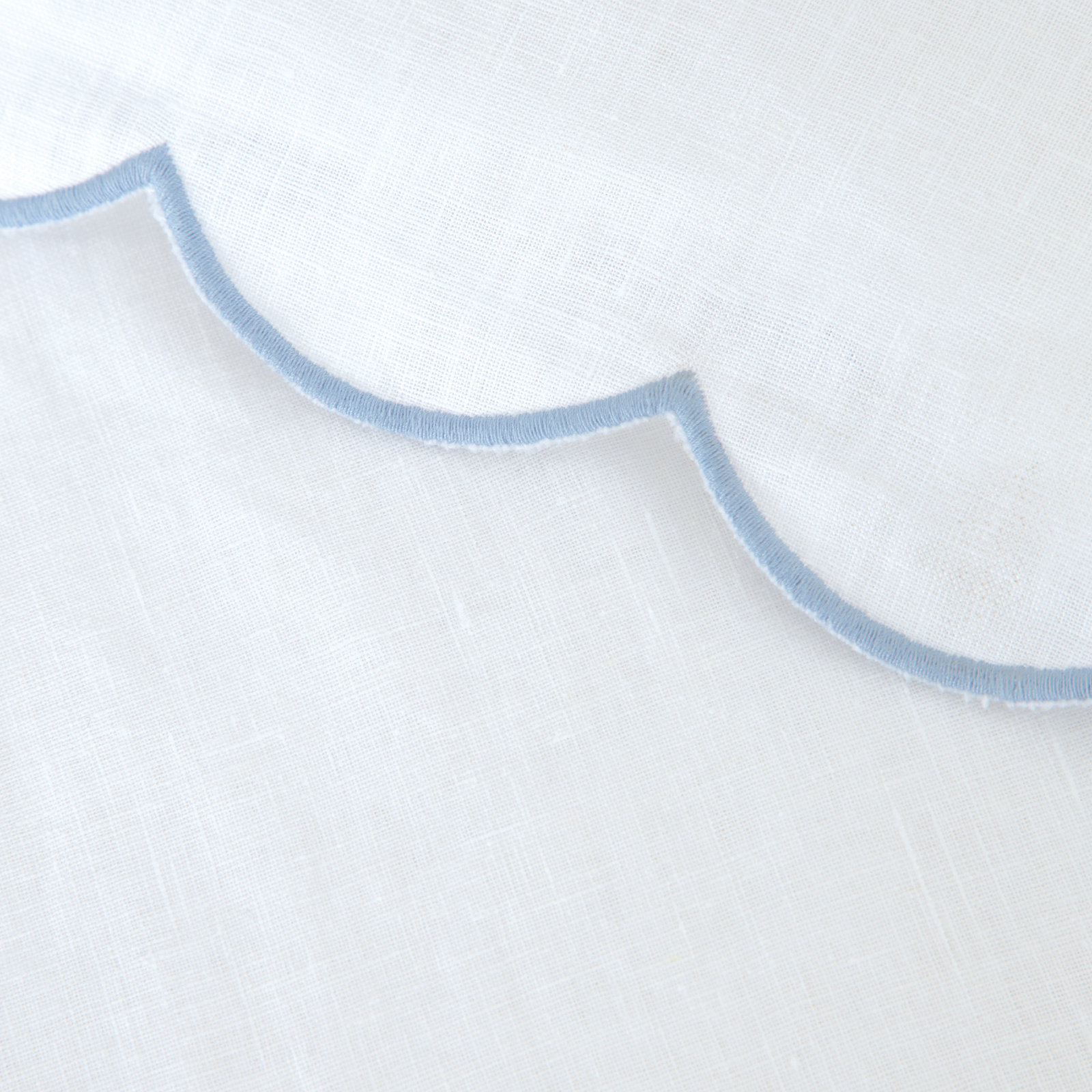 Kelly Rayon From Bamboo Sheet Set, Queen Sheet Set + 2 Pillowcases, White/French Blue
