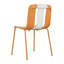 Ensemble de 4 chaises à blocs de couleur à rayures modernes-323585141