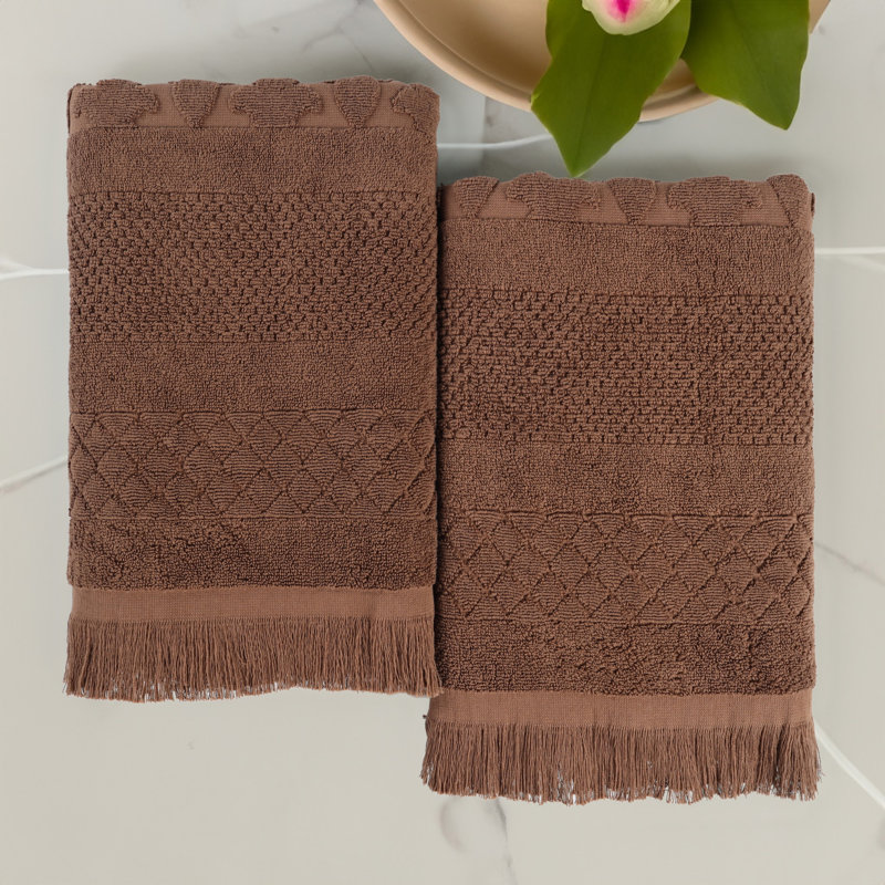 Serviette de bain Rolla, Chocolat, Draps de bain - paquet de 2