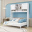 Grand lit escamotable avec espace de rangement