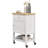 Versatile Rolling Kitchen Cart With Sturdy Rubberwood Top And Abundant Storage-1853176285