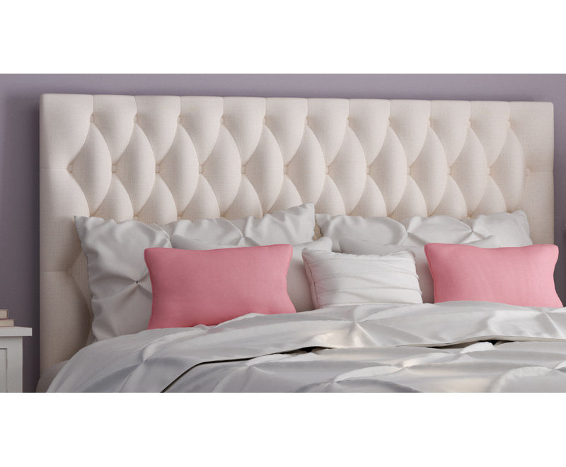 Campiglia Upholstered Headboard, Granite, Kingsize (5')