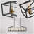 Tanzi 6 - Light Iron Dimmable Kitchen Island Square / Rectangle Chandelier