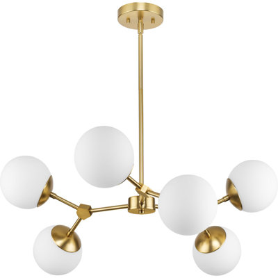 Lustre géométrique à 6 lumières Jervon