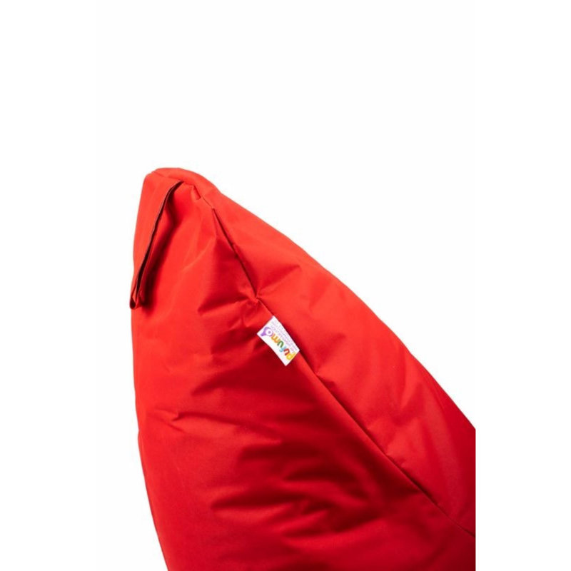 Fauteuil à billes rouge de qualité supérieure, 31,5 po x 21,7 po | 100% polyester et tissu imperméable, housse zippée amovible | Rempli de billes en EPS recyclées pour un confort ultime | Idéal pour les chambres d'enfants, les salles de jeux et la détente