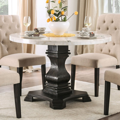 Julian 48" Round Marble Top Dining Table