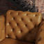 Chaise Chesterfield en similicuir rembourré avec pieds en métal doré-1398315850-1403588504-1403588510