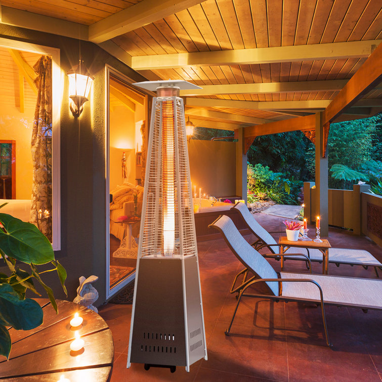 FAULENZEN 48000 BTU Stainless Steel Propane Standing Patio Heater u0026 Reviews  | Wayfair