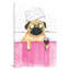 Pug Bath 1 Piece Painting on Canvas-42155443