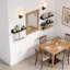 Ensemble de tablettes murales flottantes avec panier de rangement et porte-serviettes, tablettes multifonctionnelles pour la salle de bain, la cuisine, le salon, la chambre à coucher et la salle de classe-718588667