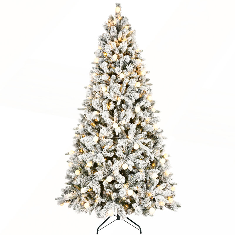 Arbre de Noël 7,5 pi avec 400 lumières DEL colorées, 7'