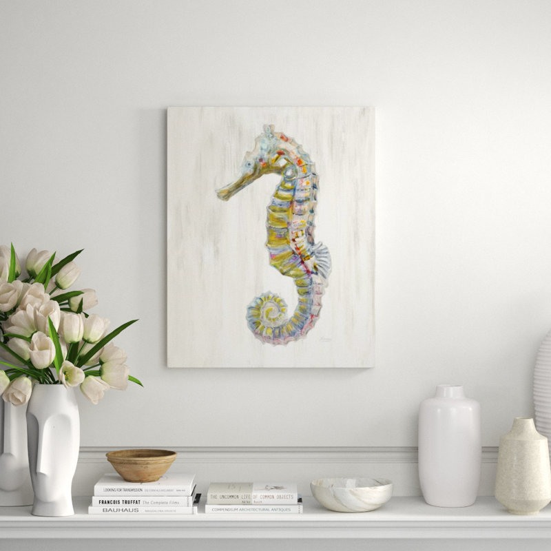 Seahorse Left Print by JP Kilkenny, Glass Coat, 54" W x 68" H x 1.5" D