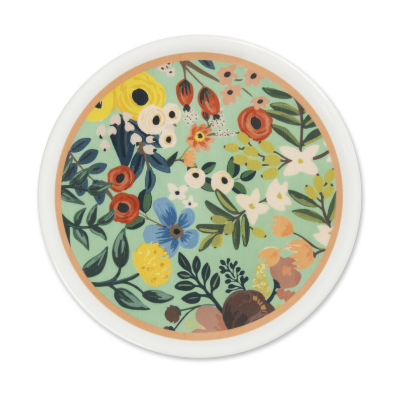 Excelsa set of 6 pizza plates Fiori Frida porcelain 30,5x30,5 cm multicolor