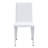 Pair Of White Pu Leather Chairs With Silver Metal Legs - And Comfort For Sitting Modern Style Comfortable Seating