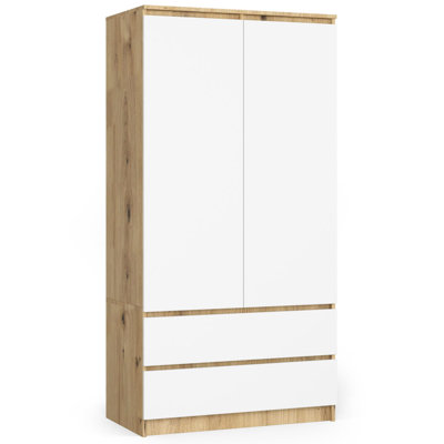 Sikanas 2 Door Manufactured Wood Wardrobe