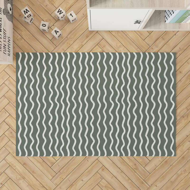 Wiggle Row Activity Mat, Rectangle 5' x 7', Chimichurri/Green