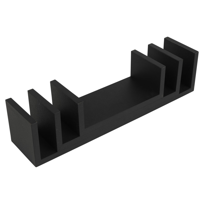 Summitville 3 Piece Floating Shelf, Black