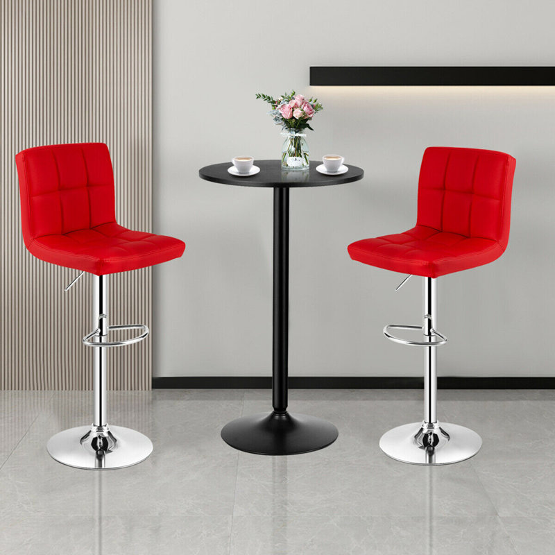 Allana-Jo 2 - Person Pedestal Dining Set, Red