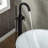 Cove 1 Handle Bathroom Freestanding Tub Filler with Diverter-63530792