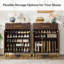 Armoire de rangement en bois pour chaussures avec portes