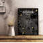 «Denver City Map», reproduction d'impression sur affiche en noir-24704989