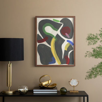 Canasta I Framed Print - Solid Wood